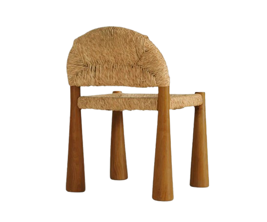 Sunflower Wicker and Wood Chair