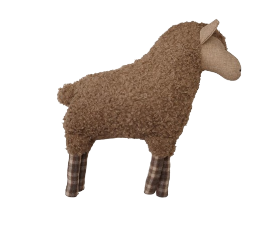 Faux Sherpa Sheep Shaped Pillow