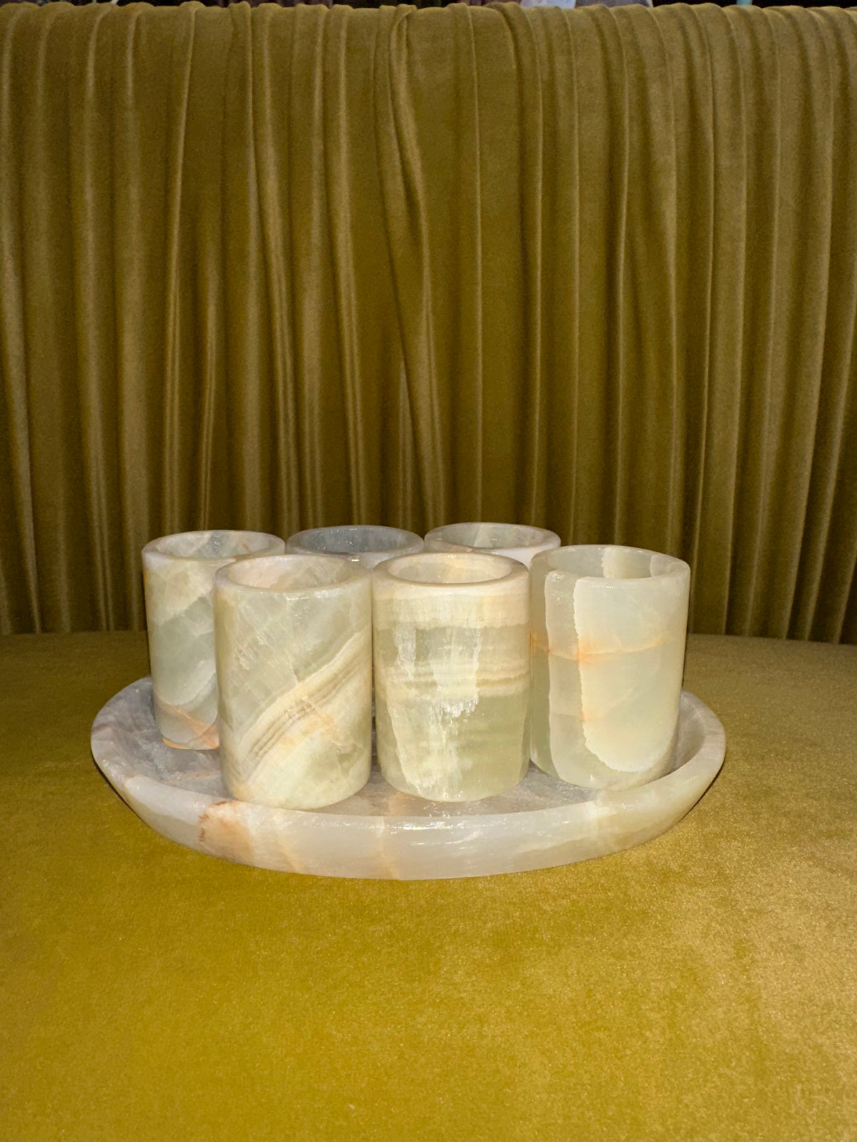 Onyx Marble Shot Glass Set