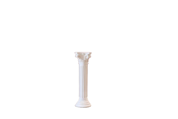 Tall Roman Plaster Pillar Sculpture