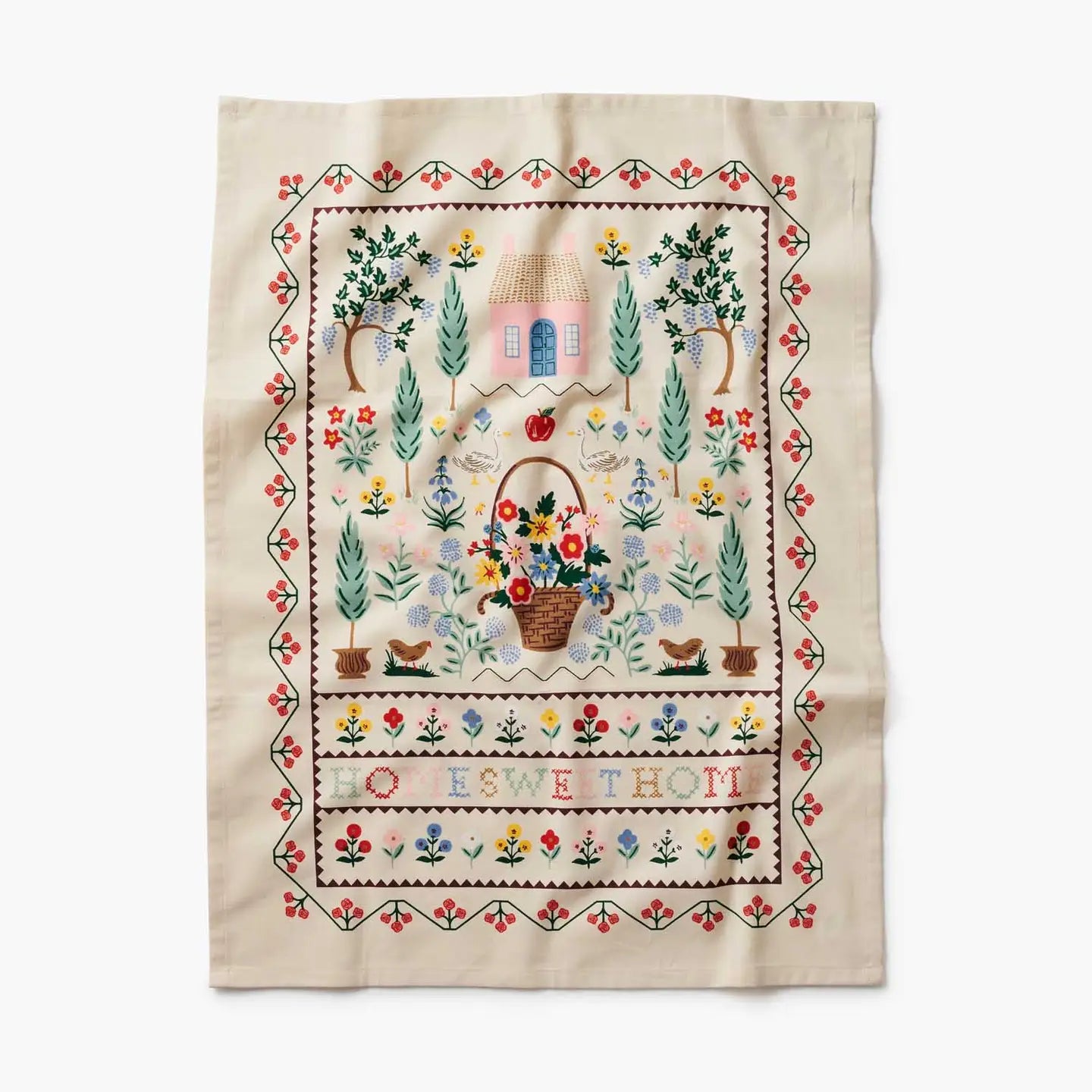 Home Sweet Home Printed Tea Towel