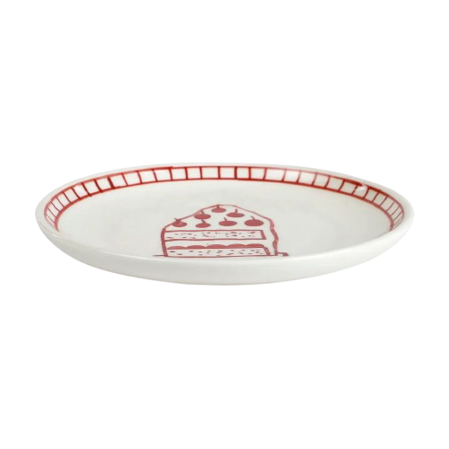 Celebration Hand-painted Dessert Plate