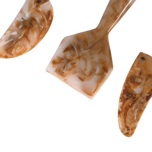 Hand-poured Resin Cheese Knife Set