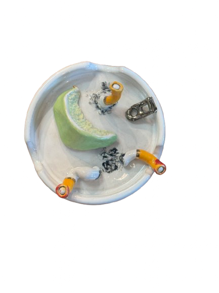 Rolling and the Stoned Ashtray with Lime + Bottlecap - Small