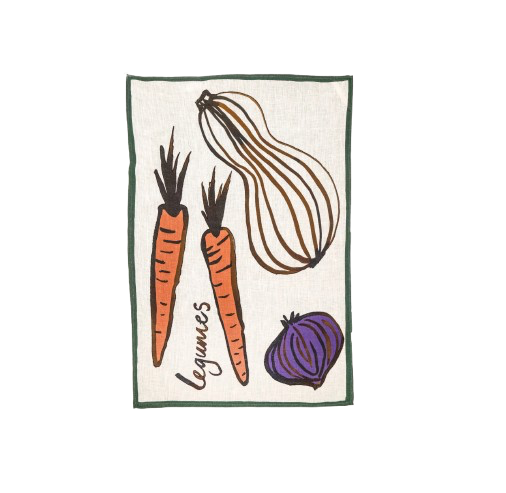 Legumes linen Tea towel