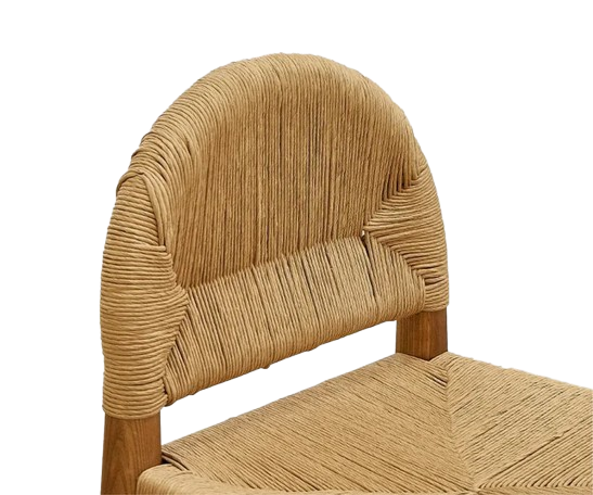 Sunflower Wicker and Wood Chair