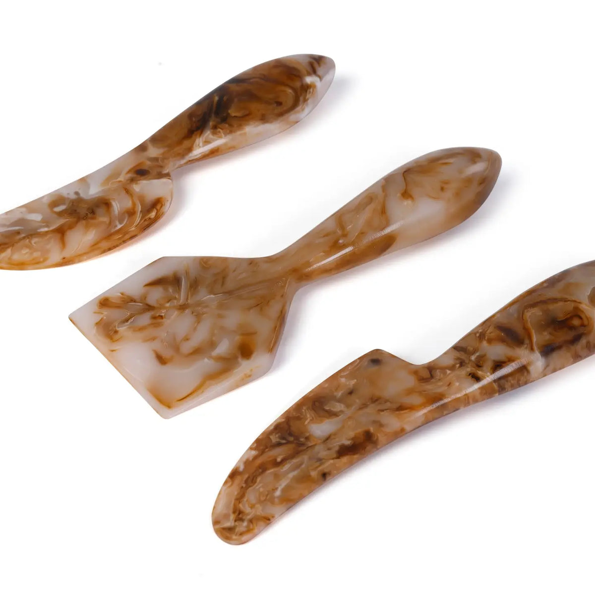 Hand-poured Resin Cheese Knife Set