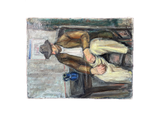 Portrait of Man, Artist Unknown 1940's