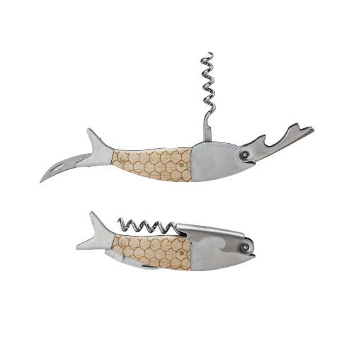 Fish Corkscrew Bottle Opener