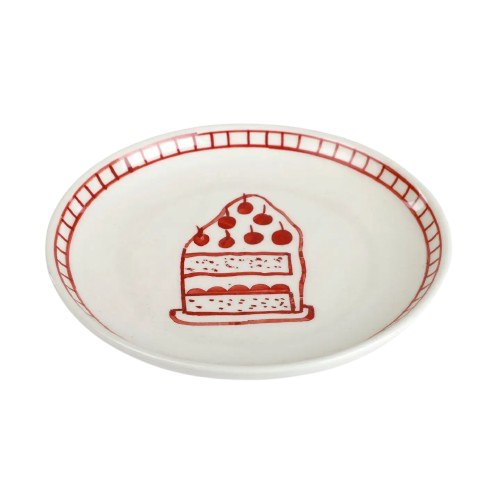 Celebration Hand-painted Dessert Plate