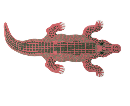 Wool Tufted Crocodile Rug