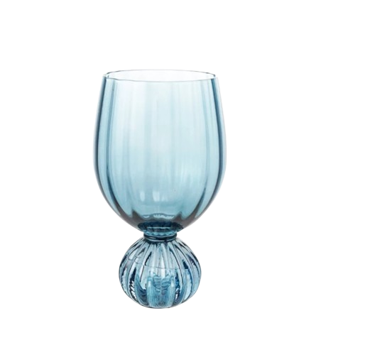 14 oz. Pleated Footed Wine Glass