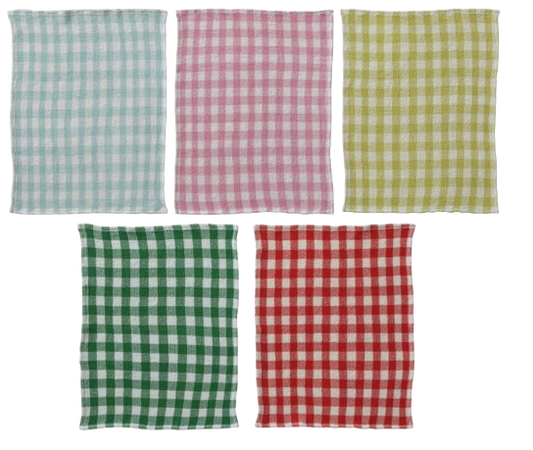 Cotton Waffle, Gingham Tea Towel