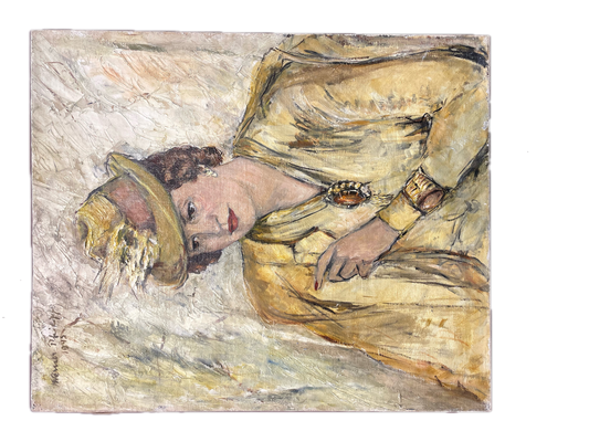 Yellow Woman Painting,  Werner Phillip 1945
