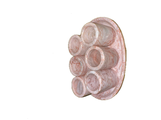 Pink Marble Shot Glass Set
