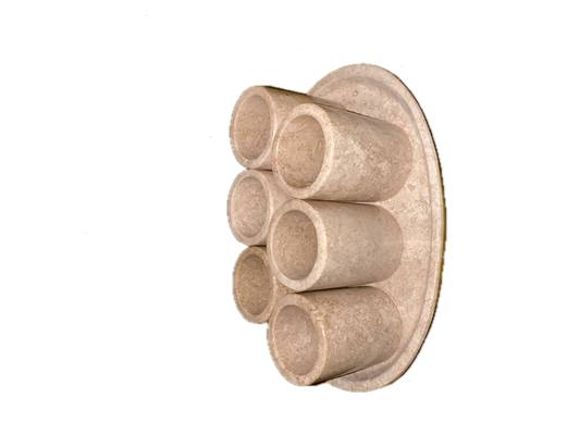 Beige Marble Shot Glass Set