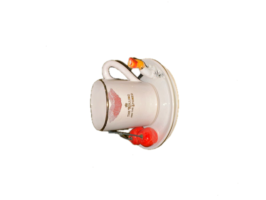 R&S Cherry Espresso Mug and Saucer