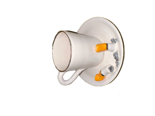 R&S Cigarette Espresso Mug and Saucer
