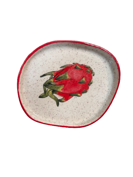 Dirty Clay Dishes Fruit and Vegetable Plate
