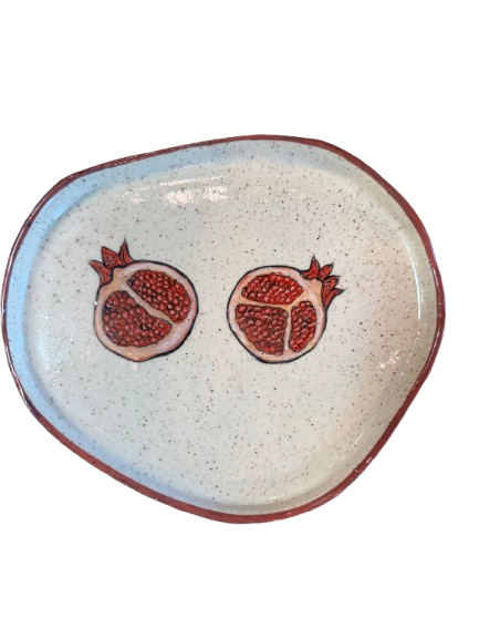 Dirty Clay Dishes Fruit and Vegetable Plate