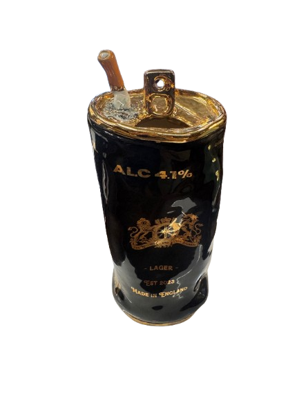 Rolling and the Stoned Beer Can Candle Holder