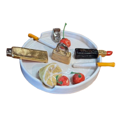 The Rolling and the Stoned, Golden Lighter and Golden Lock Large Ashtray