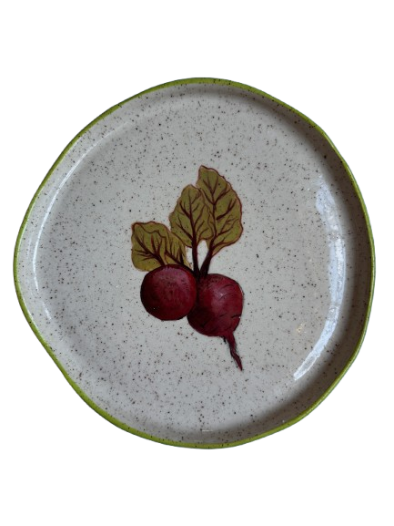 Dirty Clay Dishes Fruit and Vegetable Plate