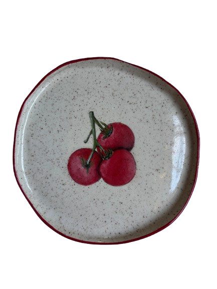 Dirty Clay Dishes Fruit and Vegetable Plate