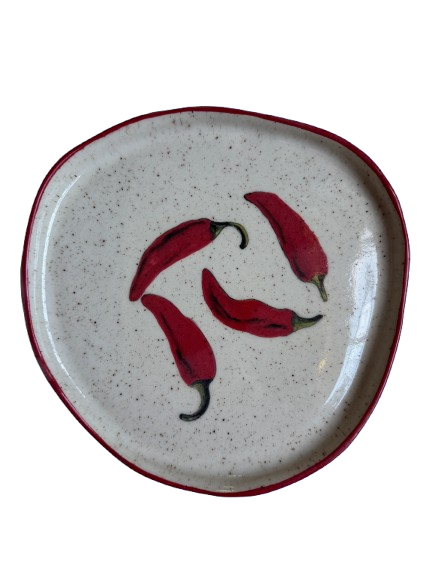 Dirty Clay Dishes Fruit and Vegetable Plate