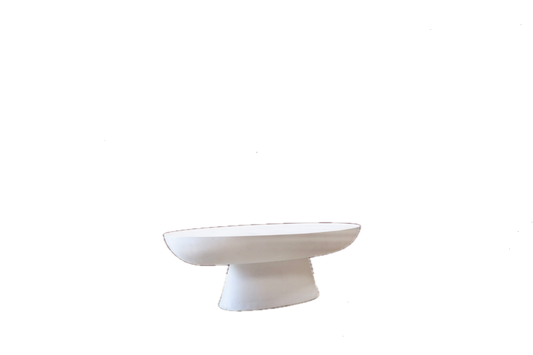Oval Plaster Coffee Table