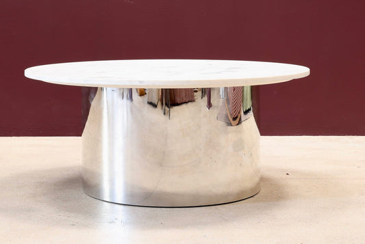 Marble and Chrome Coffee Table