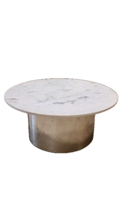 Marble and Chrome Coffee Table
