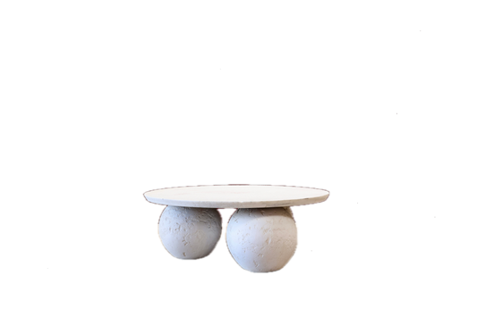 Plaster and Stone Coffee Table