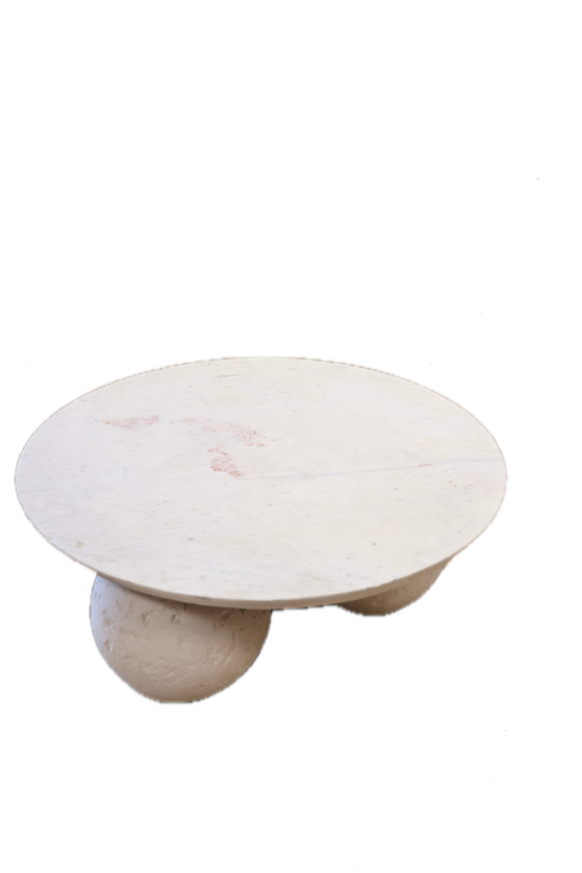 Plaster and Stone Coffee Table