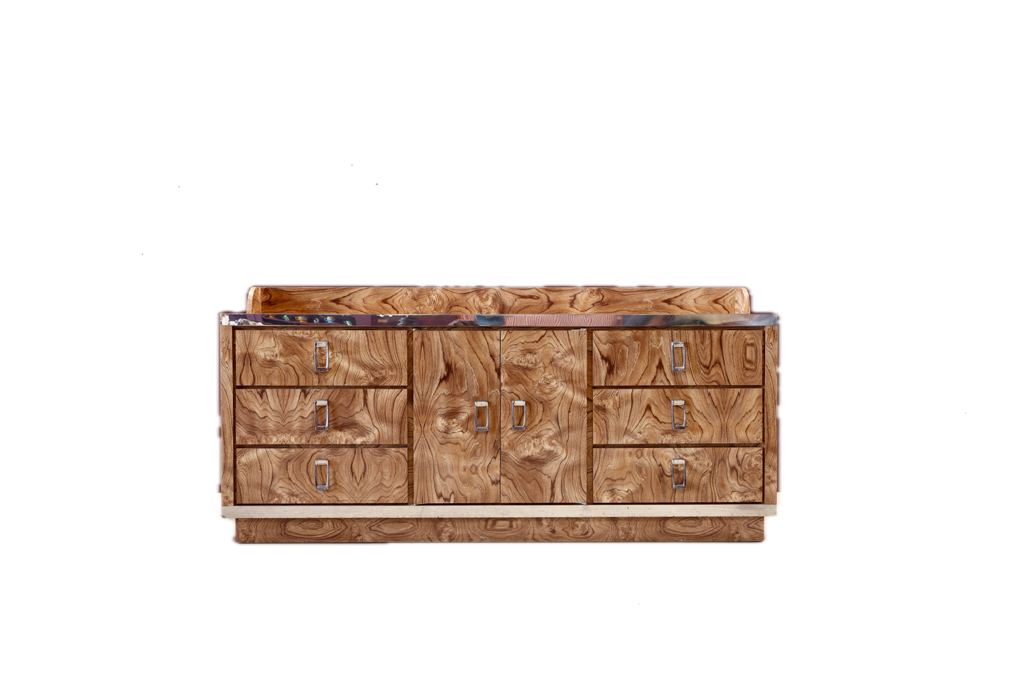 Vintage Burlwood Credenzas