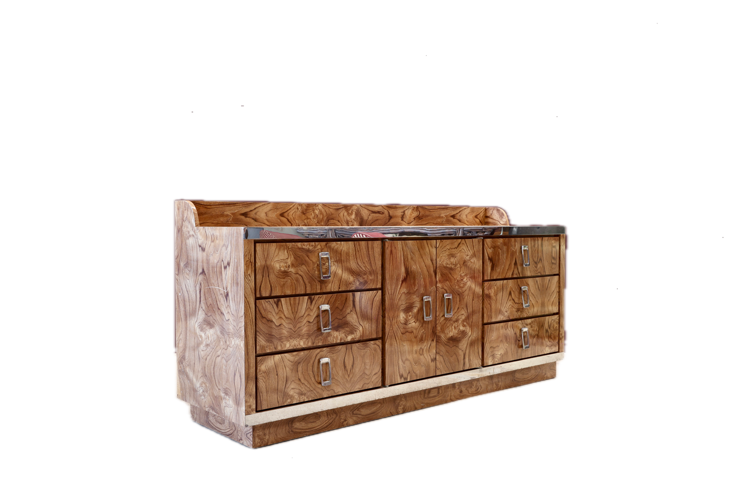 Vintage Burlwood Credenzas