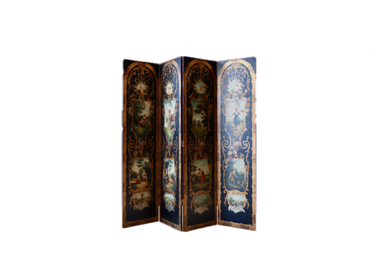 Antique French Folk Painted Divider