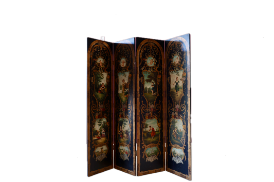 Antique French Folk Painted Divider