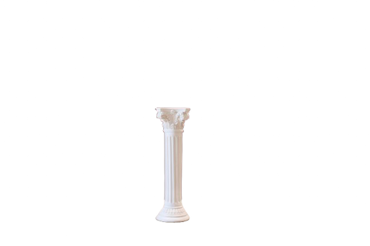 Tall Roman Plaster Pillar Sculpture