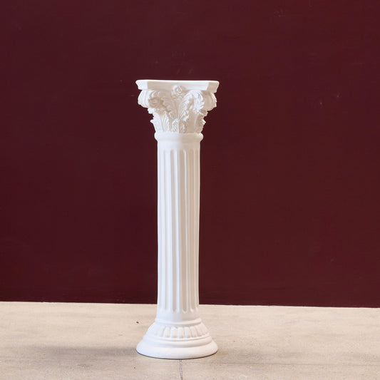 Tall Roman Plaster Pillar Sculpture