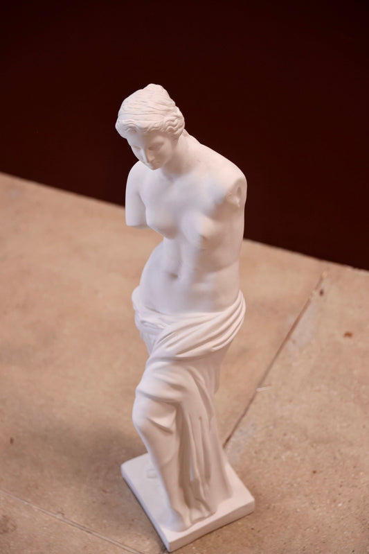 Roman Plaster Woman Sculpture