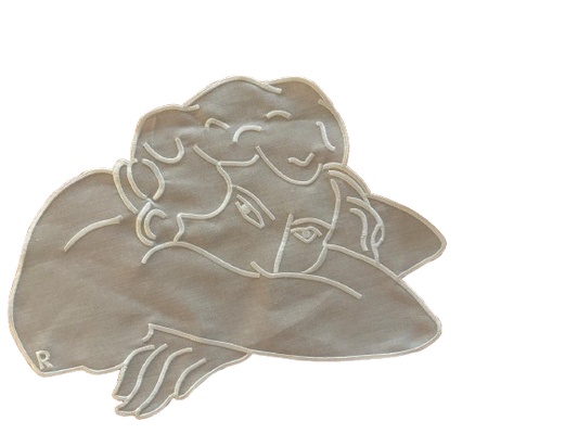 Rennk Matisse Women White Linen Placemat set