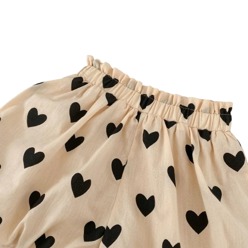 Hadley Heart Print Dress and Shorts Set