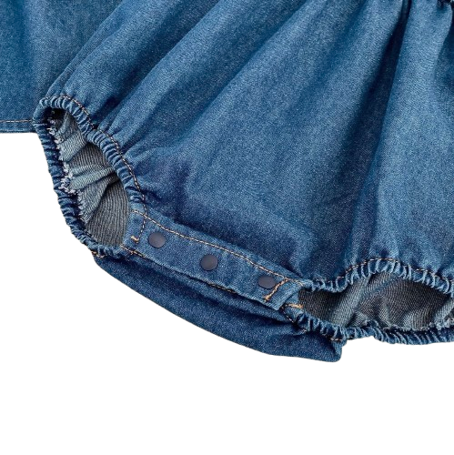 Montana Denim Ruffle Bodysuit