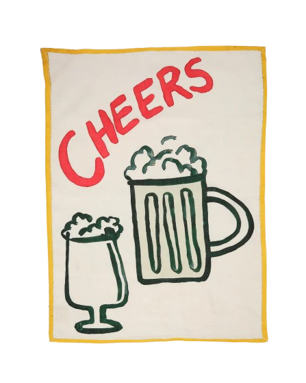 Beer Linen Tea Towel