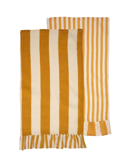 Catarina Ochre Tea Towel Set