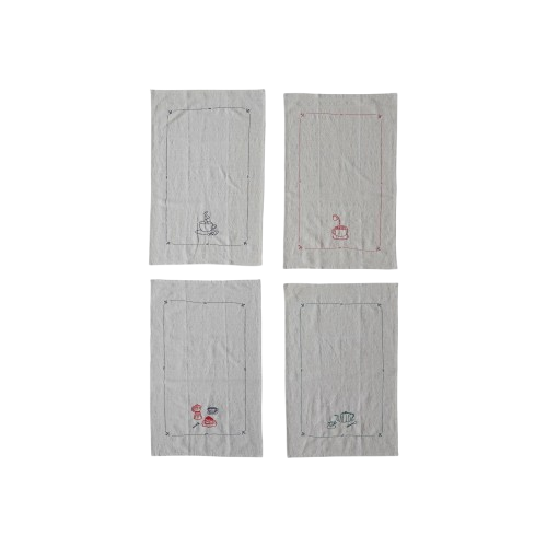 Embroidered Napkin Set of 4