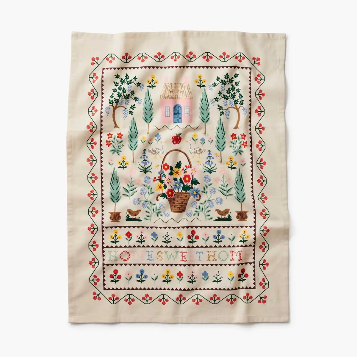 Home Sweet Home Printed Tea Towel