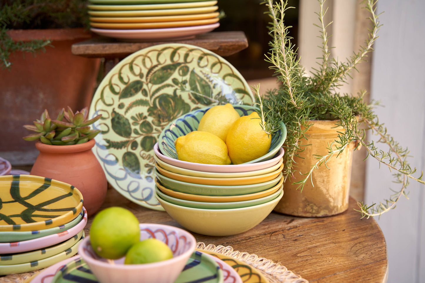 Amalfi Dinner Plate Lime