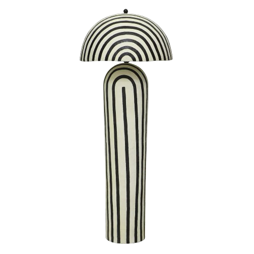 Papier Maché Standing Lamp